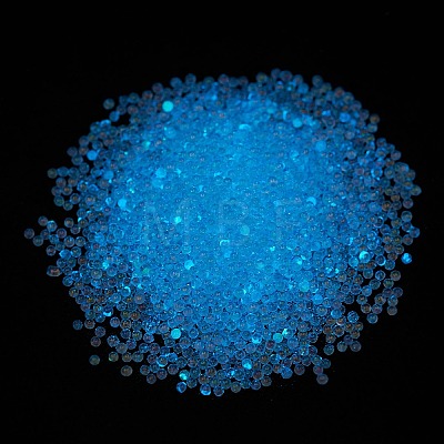 Luminous Transparent Glass Seed Round Beads GLAA-F124-D04-A-1