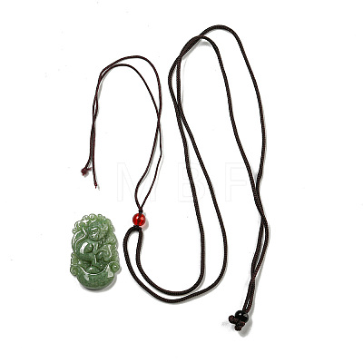 Natural Jadeite Pendant Necklaces G-H306-05-09-1
