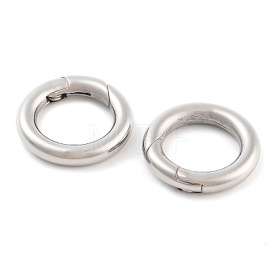 Non-Tarnish 316 Stainless Steel Spring Gate Rings STAS-M296-01P-B-01-1