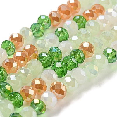 Glass Beads Strands EGLA-A034-M6mm-55-1