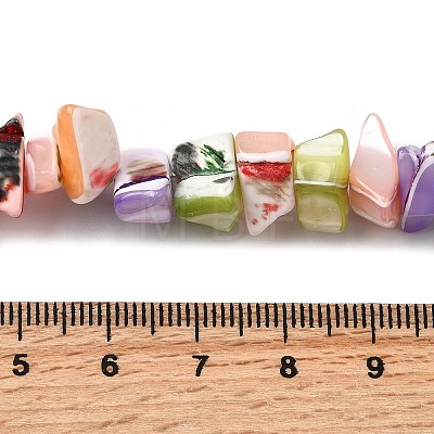 Natural Trochid Shell/Trochus Shell Beads Strands SHEL-B003-02L-1