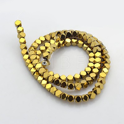 Electroplate Non-magnetic Synthetic Hematite Beads Strands G-J212A-03-1