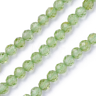 Natural Peridot Beads Strands G-F619-06-2mm-1