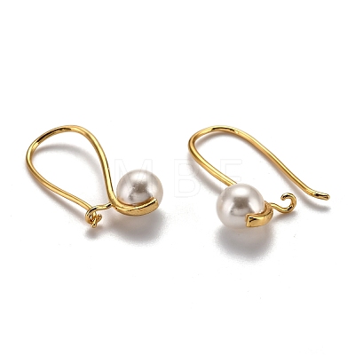 Brass Hoop Earrings EJEW-B005-01-1
