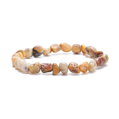 Natural Gemstone Beaded Stretch Bracelet for Women BJEW-JB08271-1