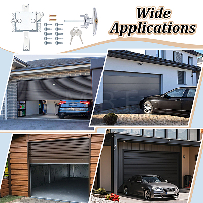 2 Sets 2 Styles Iron Garage Door Slide Lock FIND-TW0001-03-1