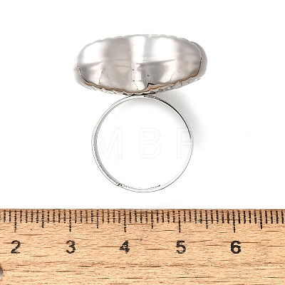 304 Stainless Steel Adjustable Finger Ring RJEW-H244-06P-1