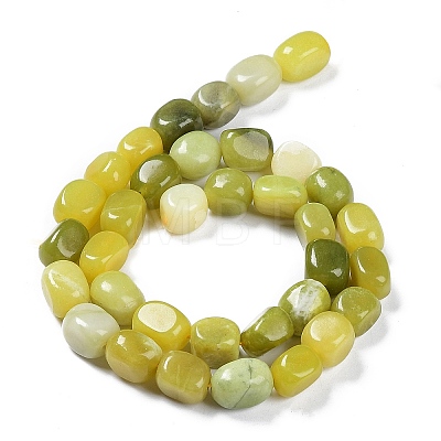 Natural Lemon Jade Beads Strands G-C038-02G-1