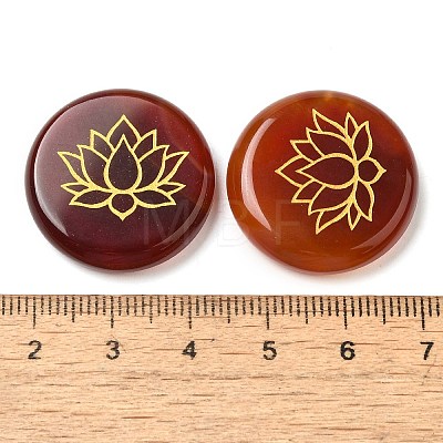 Natural Red Agate(Dyed & Heated) Cabochons G-C158-04F-1