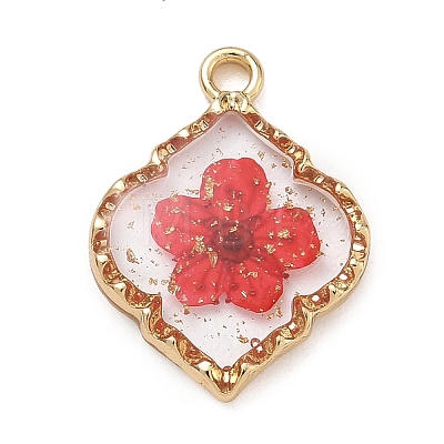 Alloy Epoxy Resin Pendants AL-Z001-08G-06-1