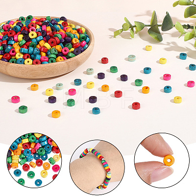 1000Pcs Natural Maple Wood Beads WOOD-PA0001-62-1
