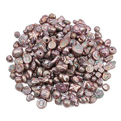 Antiqued Acrylic Beads AC-CBAAA05-01E-1