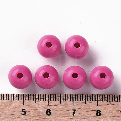 Opaque Acrylic Beads X-MACR-S370-C10mm-A13-1