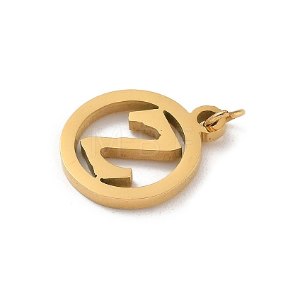 304 Stainless Steel Charms
with Jump Ring STAS-R001-02G-Z-1