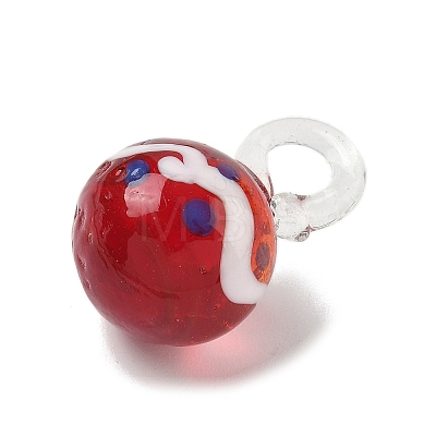 Christmas Handmade Lampwork Pendants LAMP-L081-01E-1