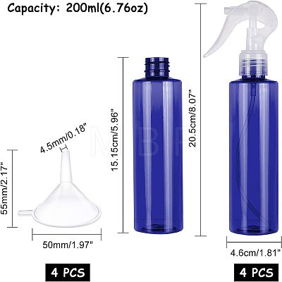 PET Plastic Trigger Spray Bottles AJEW-BC0006-02-1