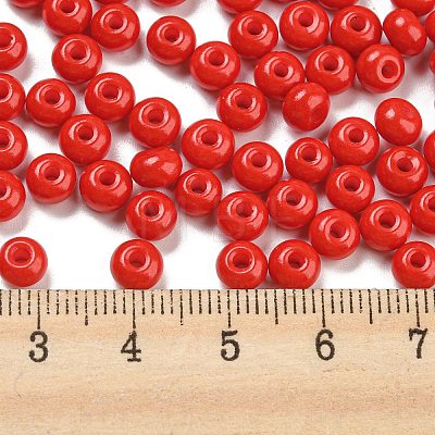 Imitation Jade Glass Seed Beads SEED-Z001-A-B12-1