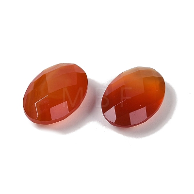 Natural Red Agate(Dyed & Heated) Cabochons G-O175-15C-01-1