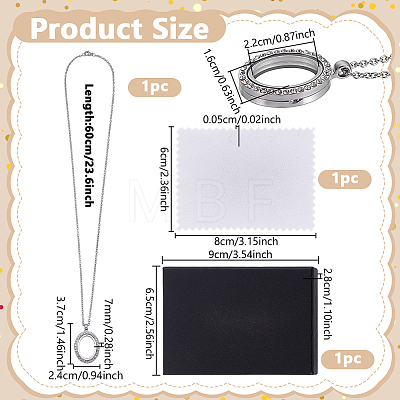 1Pc 304 Stainless Steel Necklace NJEW-NB0001-46-1