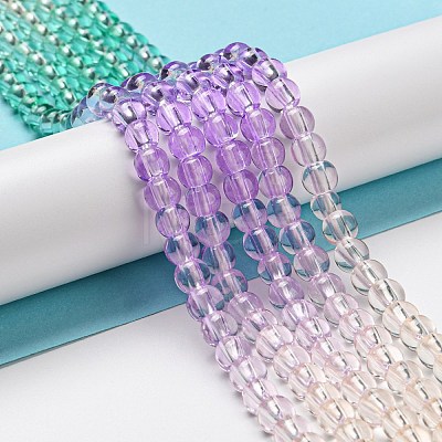 Dyed & Heated Synthetic Quartz Beads Strands G-P502-01A-03-1