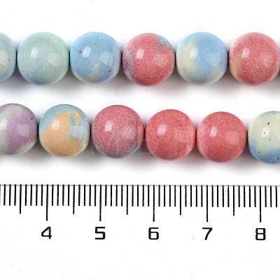 Natural Rainbow Alashan Agate Beads Strands G-G806-04-10mm-01-1