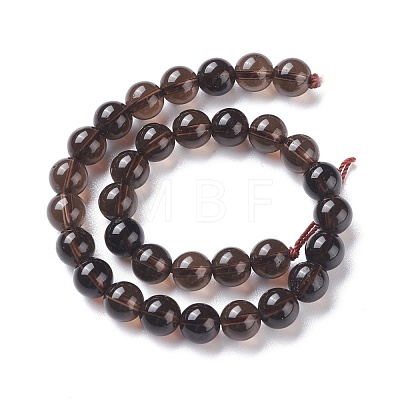 Natural Smoky Quartz Bead Strands G-D840-62-6mm-1