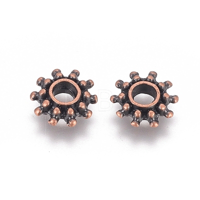 Tibetan Style Spacer Beads RLFH10384Y-NF-1