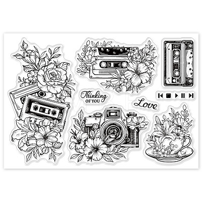 Custom PVC Plastic Clear Stamps DIY-WH0448-0554-1