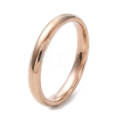 Ion Plating(IP) 304 Stainless Steel Flat Plain Band Rings STAS-I160-D-22mm-RG-1