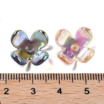 Transparent Acrylic Bead Caps MACR-K356-15F-1