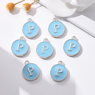 Platinum Plated Alloy Enamel Charms LS-ENAM-S118-04P-P-1