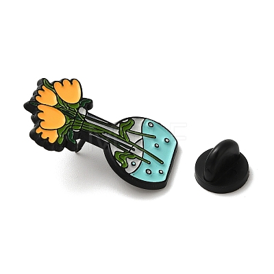 Flower Enamel Pins JEWB-K022-03E-EB-1