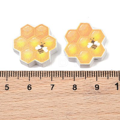 Printed Schima Wood Beads WD-CBA91F0-06-1