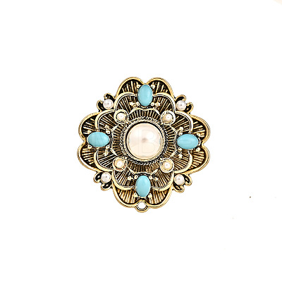 Baroque Style Flower Brooch for Women PW-WG27940-01-1