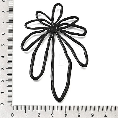 Spray Painted Alloy Big Pendants AL-CBA31C4-06A-1
