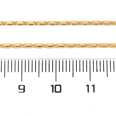 Long-Lasting Plated Brass Link Chain Necklaces NJEW-K112-14G-NF-1