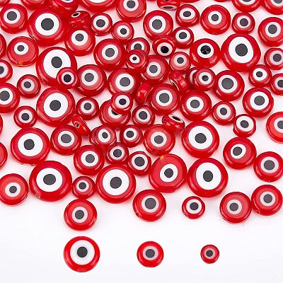  3 Strands 3 Style Handmade Evil Eye Lampwork Beads Strands LAMP-NB0001-54-1