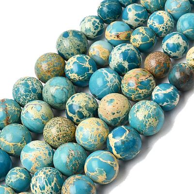 Natural Imperial Jasper Graduated Beads Strands G-A323-C03-01E-1
