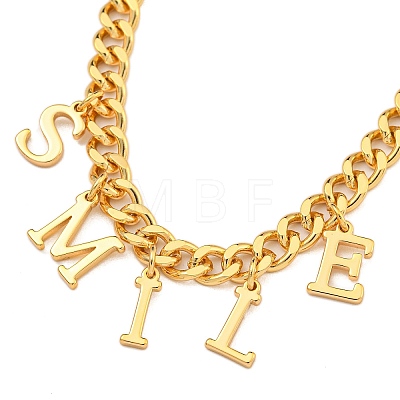 Brass Charm Bracelets for Women BJEW-U008-19G-03-1