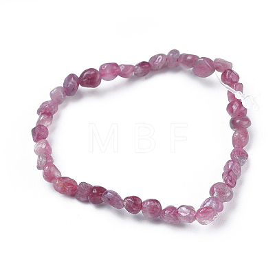 Natural Mixed Gemstone Bead Stretch Bracelets BJEW-K213-M03-1