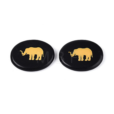 Natural Obsidian Cabochons G-T143-28A-1