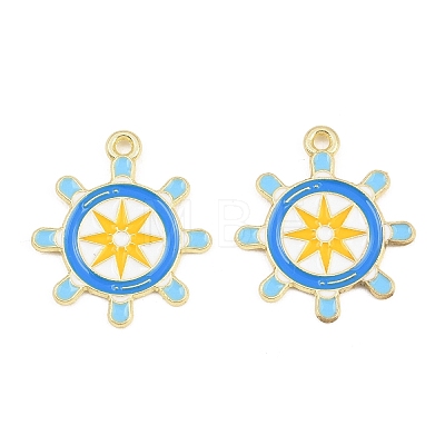 Alloy Enamel Pendants FIND-E057-01A-1