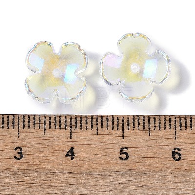 Electroplate Glass Bead Caps GLAA-S202-11-1