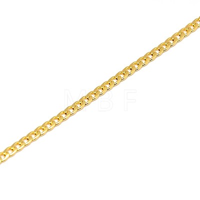 304 Stainless Steel Curb Chain/Twisted Chain Necklace Making STAS-A028-N108G-1