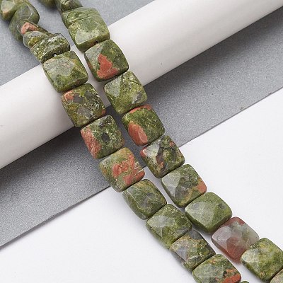 Natural Unakite Beads Strands G-K359-B14-01-1