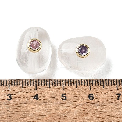 Natural Quartz Crystal Rock Crystal Beads GG-CBA4B5A-01G-I-1