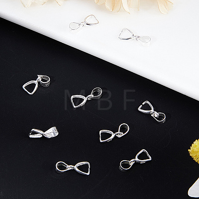 10Pcs 925 Sterling Silver Ice Pick Pinch Bails STER-BBC0001-29A-1