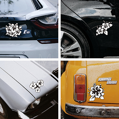 Reflective Vinyl Butterfly Car Stickers STIC-WH0022-006-1