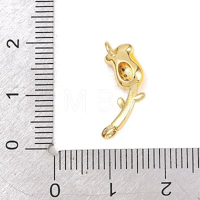 Brass Micro Pave Cubic Zirconia Pendants KK-H273-35G-02-1