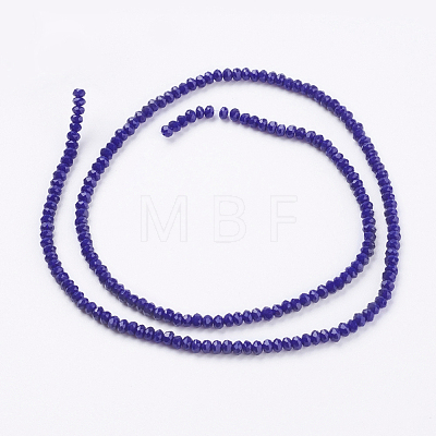 Opaque Solid Color Glass Bead Strands X-GLAA-F076-A03-1